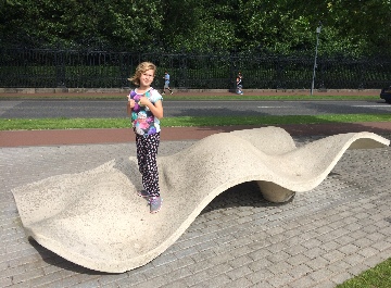 Marion Weeks on wavy sculpture